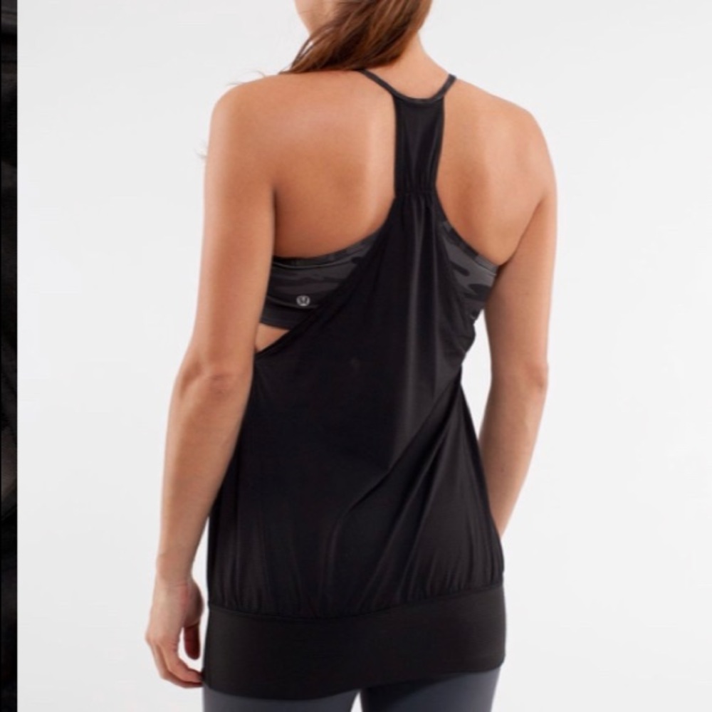 Lululemon No Limits Tank Top - black/camo size 4